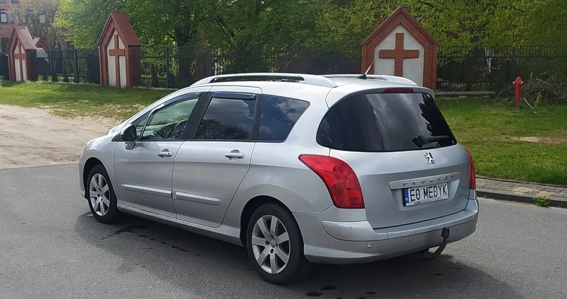 Peugeot 308 cena 11900 przebieg: 256588, rok produkcji 2009 z Zgierz małe 121